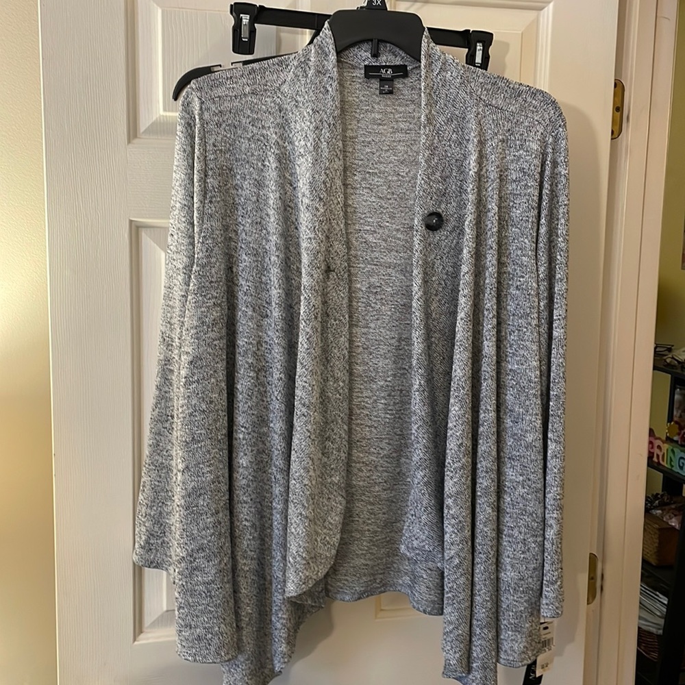 AGB grey cardigan sweater